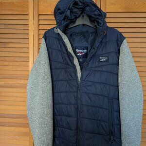Reebok hooded hybrid vest jacket